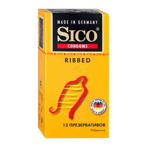 Презервативы Sico Ribbed ребристые 12 штук арт. 3328064