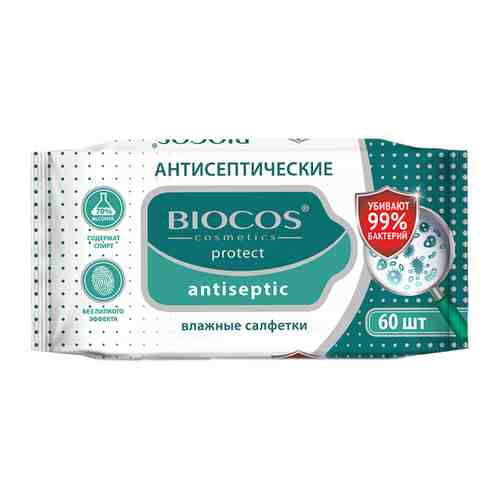 Влажные салфетки BioCos антисептические 60 штук арт. 3519673