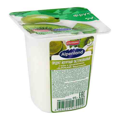 Продукт Alpenland йогуртный киви крыжовник ананас 0.3% 95 г арт. 3413785