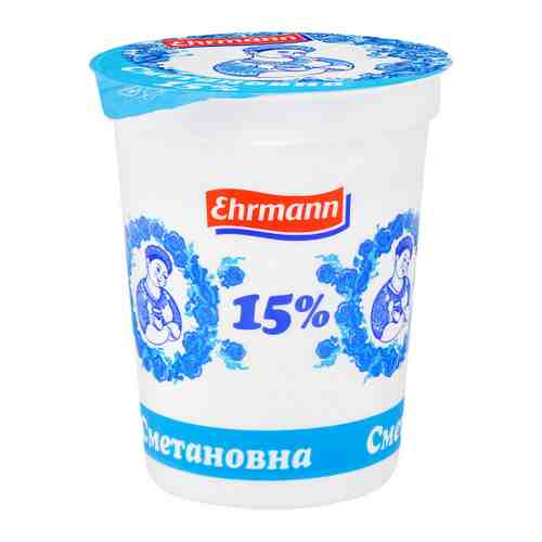 Продукт Ehrmann Сметановна сметанный 15% 375 г арт. 3448101