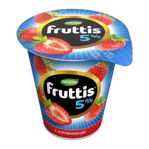 Продукт Fruttis Campina йогуртный клубника 5% 290 г арт. 3418021