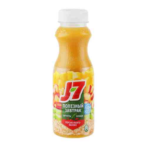 Продукт питьевой J7 Полезный завтрак Персик Манго Яблоко с овсяными хлопьями 0.3 л арт. 3358928