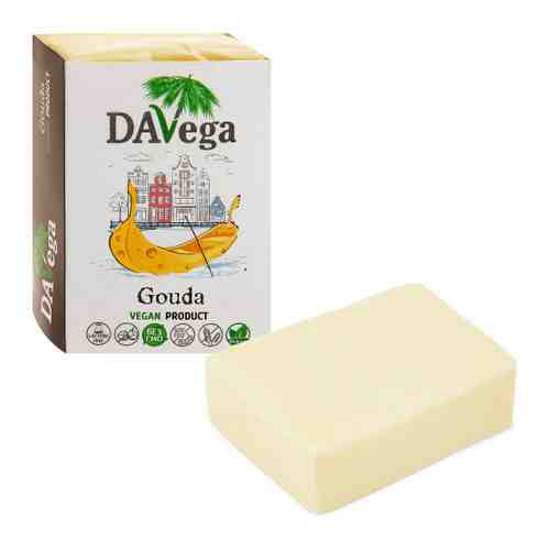 Продукт веганский Davega на основе кокосового масла с ароматом сыра Гауда 200 г арт. 3509571