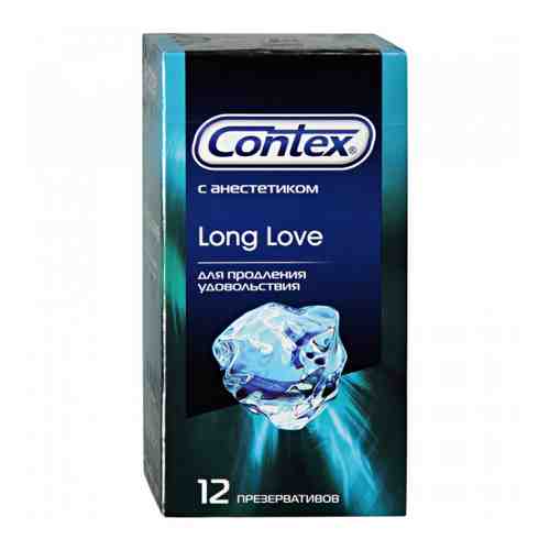 Презервативы Contex Long Love с анестетиком для продления удовольствия 12 штук арт. 3369220