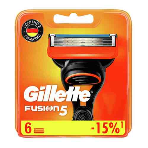 Кассеты сменные для бритья Gillette Fusion 5 Male Blades 6 штук арт. 3356002