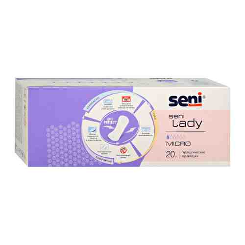 Прокладки урологические Seni Lady micro для женщин 20 штук арт. 3428949