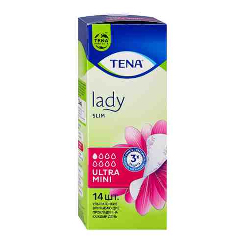 Прокладки урологические Tena Lady Slim Ultra mini 14 штук арт. 3438214