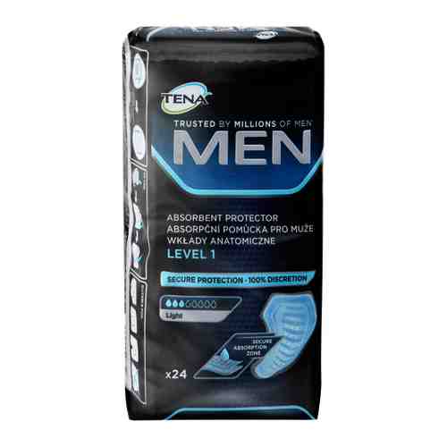 Прокладки урологические Tena Men Уровень 1 для мужчин 24 штуки арт. 3517479