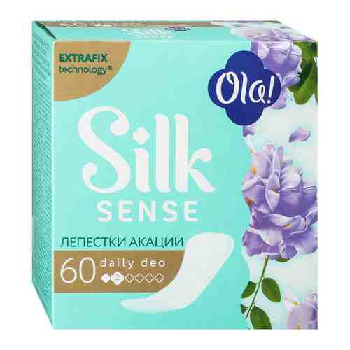 Прокладки ежедневные Ola! Silk Sense Daily Deo Лепестки акации 60 штук арт. 3520823