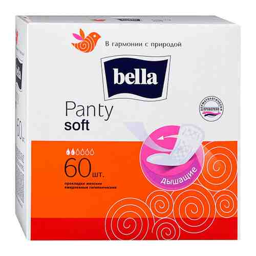 Прокладки ежедневные Bella Panty Soft 2 капли 60 штук арт. 3338984