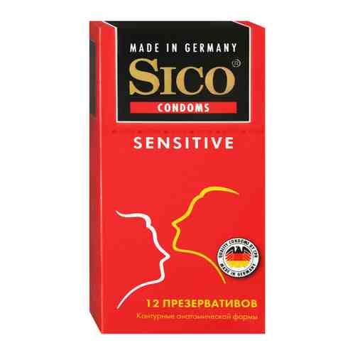 Презервативы Sico Sensitive контурные анатомической формы 12 штук арт. 3328062