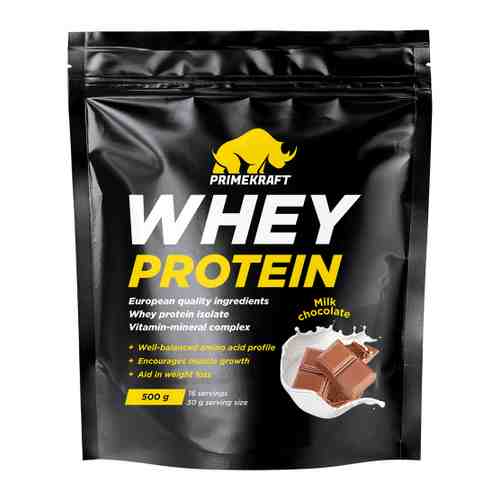 Протеин Prime Kraft Whey сывороточный со вкусом Молочный шоколад 500 г арт. 3488068