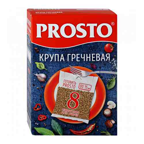 Крупа гречневая Prosto 8 пакетиков по 62.5 г арт. 3230544