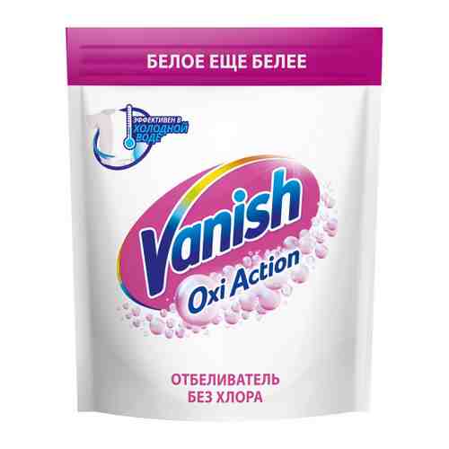 Пятновыводитель и отбеливатель Vanish Oxi Action для тканей порошкообразный Кристальная белизна 1кг арт. 3379383