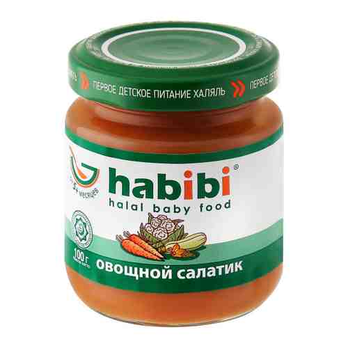 Пюре Habibi овощной салатик с 5 месяцев 100 г арт. 3432756