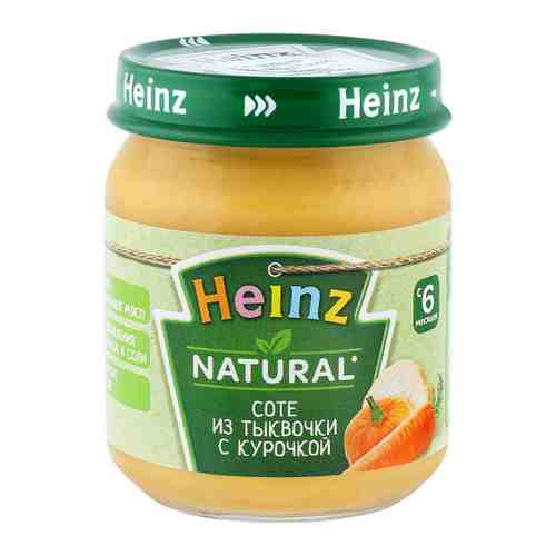 Пюре Heinz соте из тыквочки с курочкой без сахара с 6 месяцев 120 г арт. 3383506