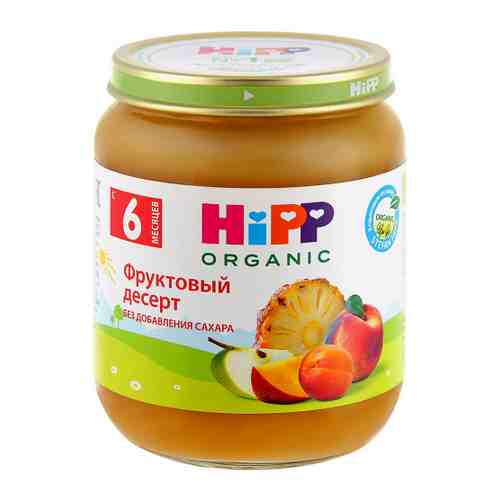 Пюре HiPP Органичкское фруктовый десерт с 6 месяцев 125 г арт. 3045710