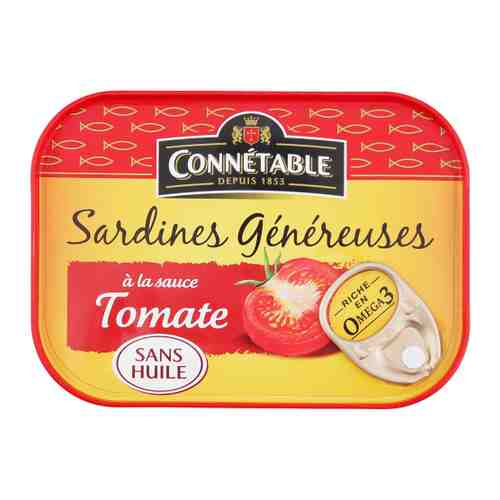 Сардины Connetable Genereuse в томатном соусе 140 г арт. 3420896