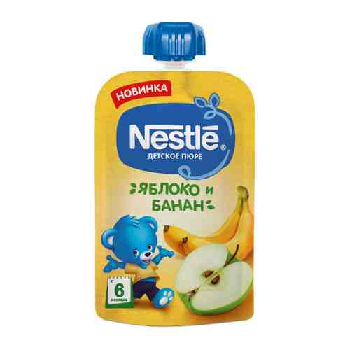 Пюре Nestle яблоко банан без сахара с 6 месяцев 90 г арт. 3403428