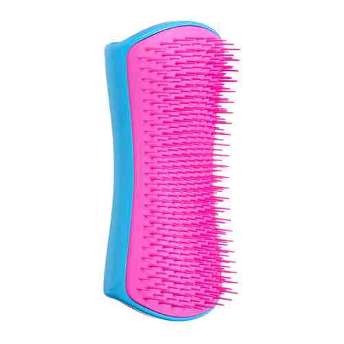 Расческа Pet Teezer De-shedding & Dog Grooming Brush голубая и розовая для вычесывания шерсти арт. 3392746