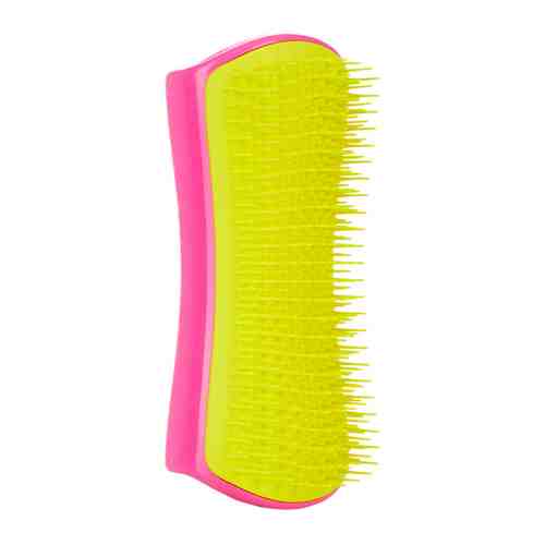 Расческа Pet Teezer Detangling & Dog Grooming Brush розовая и желтая для распутывания шерсти арт. 3392745