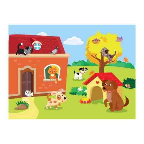 Раскраска Стрекоза Кошки и собаки выпуск 11 многоразовая водная арт. 3423691