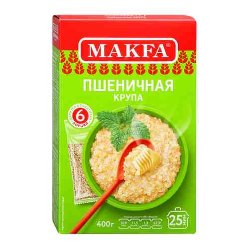 Крупа пшеничная Makfa полтавская №4 6 пакетиков по 66.5 г арт. 3332575