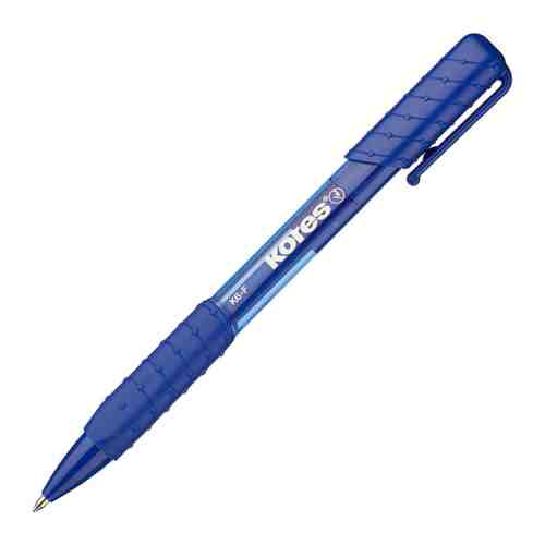 Ручка шариковая Kores К6 автоматическая синяя (толщина линии 0.5 мм) арт. 3505744