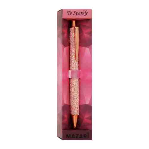 Ручка шариковая Mazari To Sparkle-3 автоматическая синяя розовый корпус (толщина линии 1.0 мм) арт. 3488443