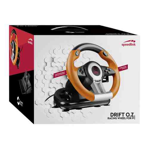 Руль игровой Speedlink DRIFT O.Z. Racing Wheel ПК SL-6695-BKOR-01 арт. 3475157