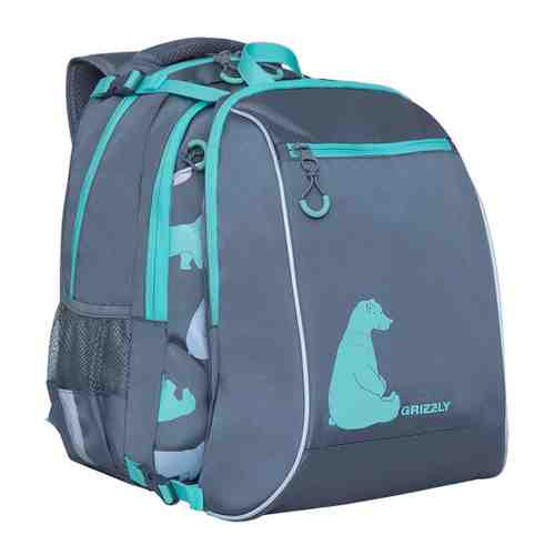 Рюкзак Grizzly для девочки в комплекте с мешком для обуви или формы и карманом для ноутбука 13