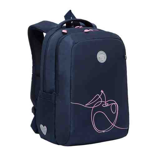 Рюкзак с анатомической спинкой Grizzly для девочки с 2 отделениями и карманом для ноутбука 13