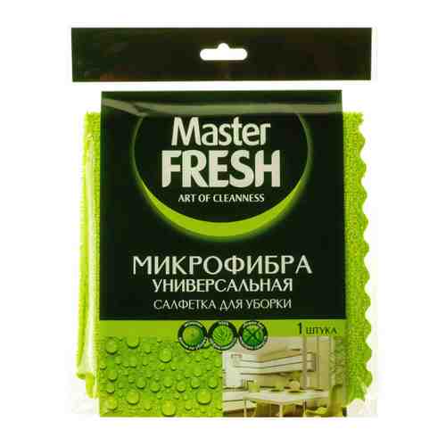 Салфетка для уборки Master Fresh универсальная микрофибра 30х30 см арт. 3447296