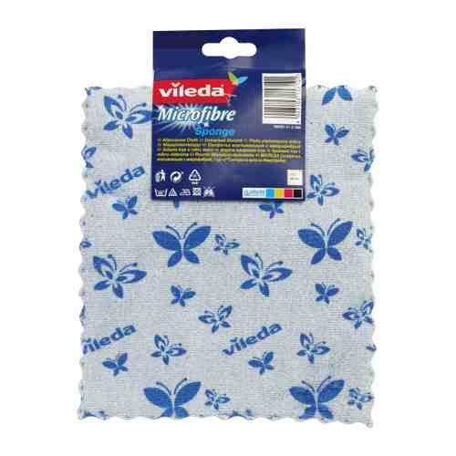 Салфетка для уборки Vileda из микрофибры впитывающая неупакованная арт. 3409809
