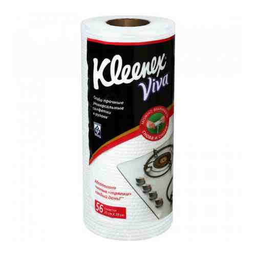 Салфетки для уборки Kleenex Viva универсальные в рулоне 21х28 см 56 штук арт. 3164998