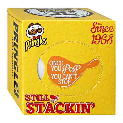 Салфетки бумажные World Cart Pringles желтый 3-слойные 56 штук арт. 3511579