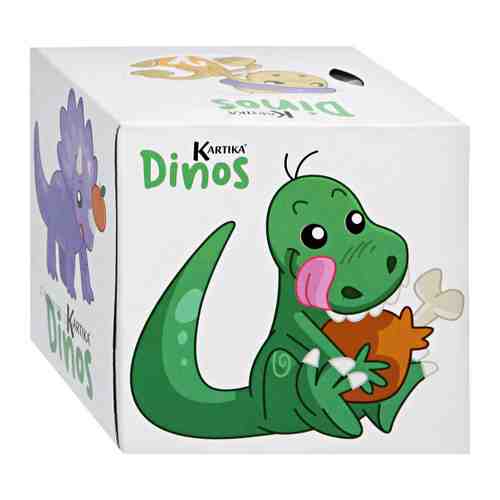 Салфетки бумажные World Cart Динозавры белый 3-слойные 56 штук арт. 3511547