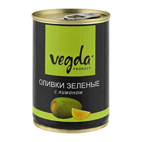 Оливки Vegda product зеленые с лимоном 300 мл арт. 3479910