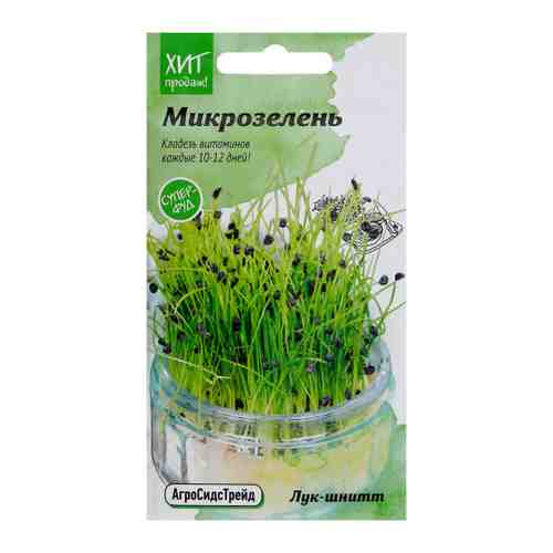 Семена АгроСидсТрейд микрозелень Лук-Шнитт 3 г арт. 3517961