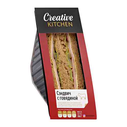 Сэндвич Creative Kitchen с говядиной охлажденный 150 г арт. 3514208