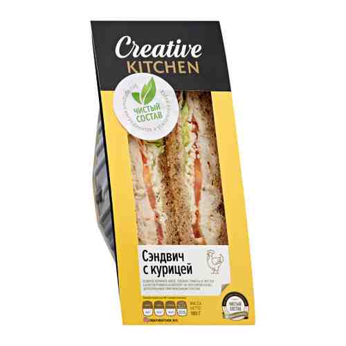 Сэндвич Creative Kitchen с курицей охлажденный 180 г арт. 3514188