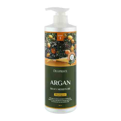 Шампунь для волос Deoproce с аргановым маслом Argan Silky Moisture Shampoo 1 л арт. 3477229
