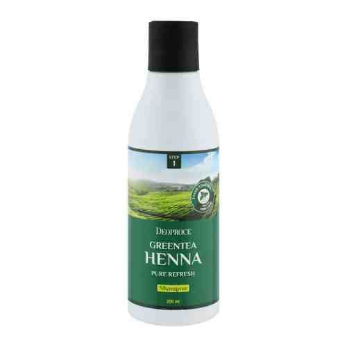 Шампунь для волос Deoproce с зеленым чаем и хной Greentea Henna Pure ReFresh Shampoo 200 мл арт. 3477232
