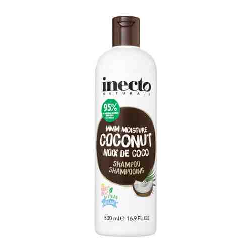 Шампунь для волос Inecto Naturals увлажняющий восстанавливающий с маслом кокоса 500 мл арт. 3401715