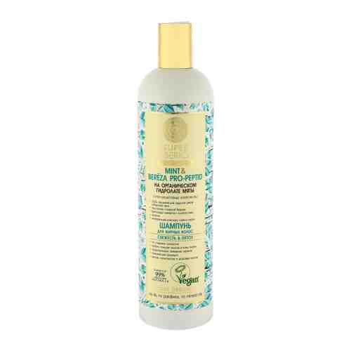 Шампунь для волос Natura Siberica Super Mint & Bereza Pro-Peptid Свежесть & detox для жирных волос 550 мл арт. 3486618