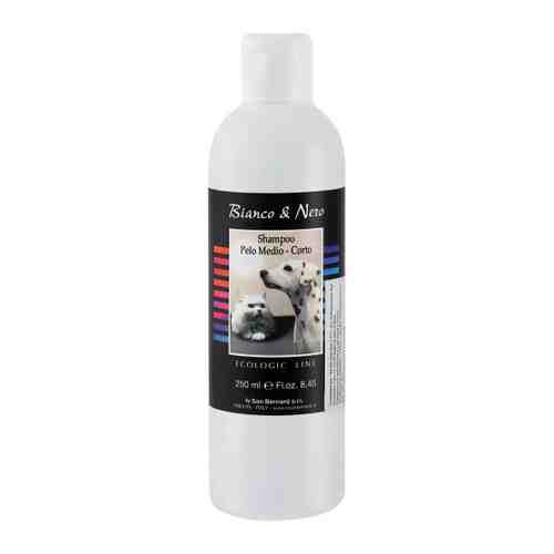 Шампунь Iv San Bernard Black&White для среднешерстных и короткошерстных собак и кошек 250 мл арт. 3421006