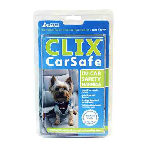 Шлейка Coa CLIX CarSafe автомобильная с ремнем безопасности черная для собак размер S 55-65 см арт. 3460165