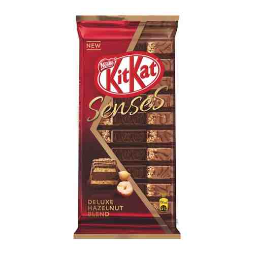 Шоколад KitKat Senses Deluxe Hazelnut Blend молочный и темный с хрустящей вафлей 110 г арт. 3517047