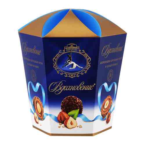 Конфеты Вдохновение Шоколадно-ореховый крем и целый фундук 150 г арт. 3056757