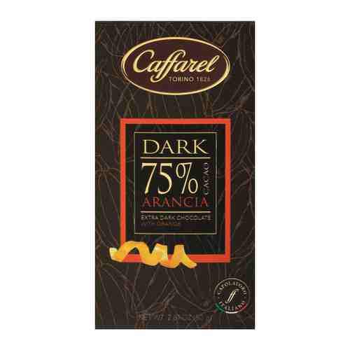 Шоколад Caffarel Экстра темный с апельсином и содержанием какао не менее 75% 80 г арт. 3518933